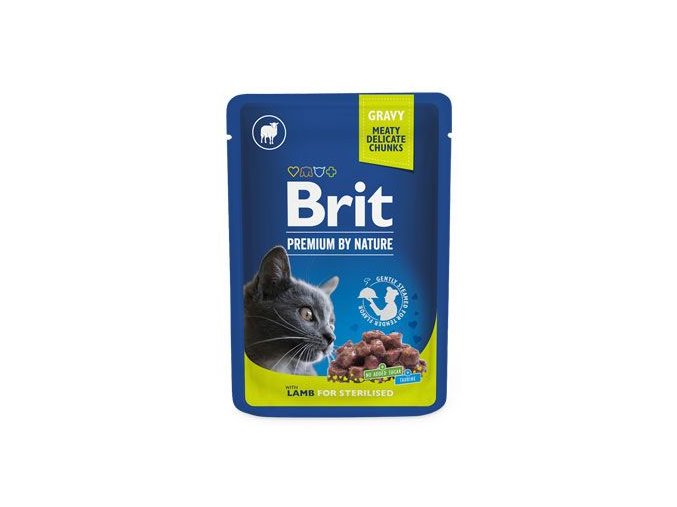Brit Premium Cat kapsa Lamb for Sterilised 100g