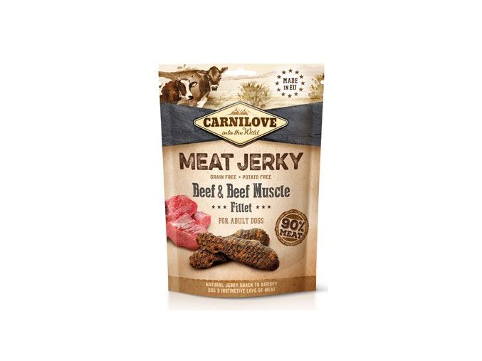 Carnilove Dog Jerky Beef with Beef Muscle Fillet 100g