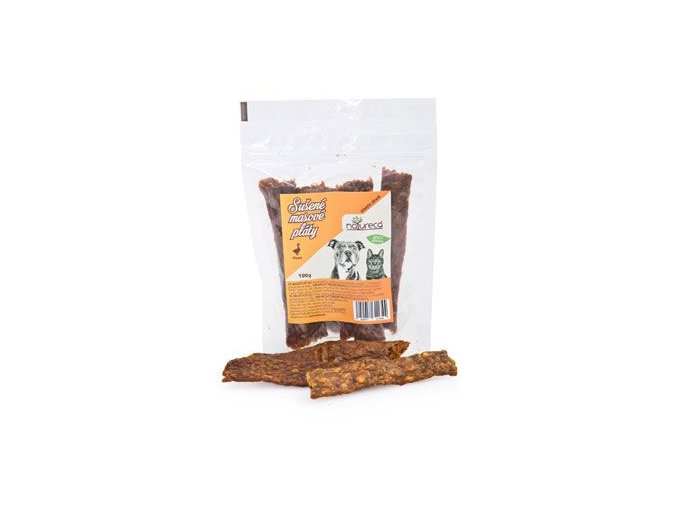 NATURECA pochoutka Masové pláty Kachna, 100%maso 100g