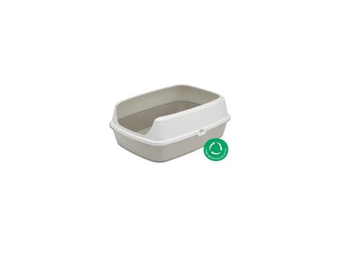WC kočka MARYLOO 50 cm s vysokým okrajem, šedá