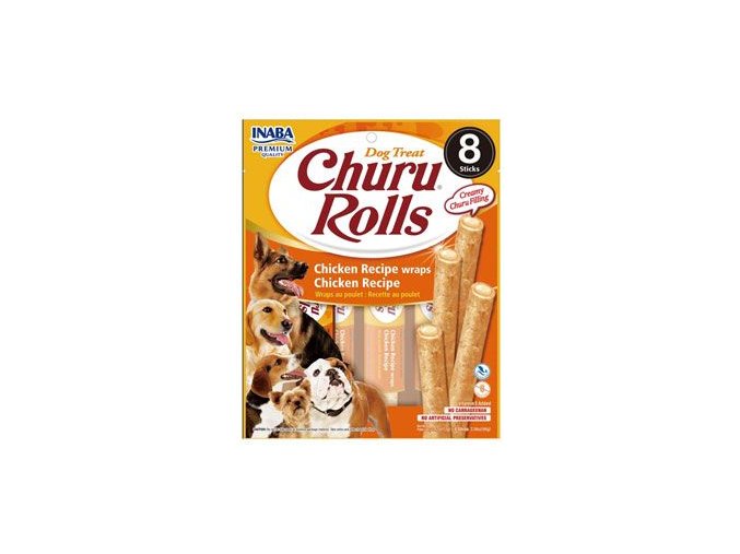 Churu Dog Rolls Chicken wraps Chicken 8x12g