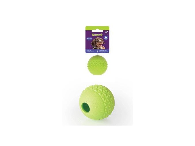 Hračka pes Aroma Míček vzorovaný, 6,5cm