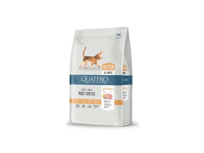 QUATTRO Cat Superpremium Kitten Drůbež 1,5kg