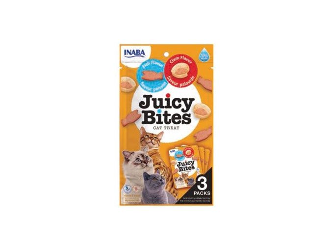 Churu Cat Juicy Bites Fish&Clam Flavor 3x11,3g