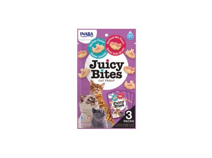 Churu Cat Juicy Bites Shrimp&Seafood Flavor3x11,3g