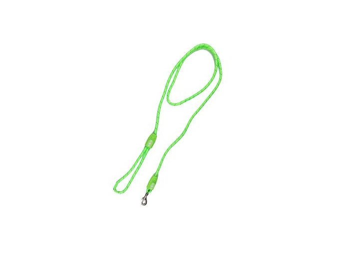 Vodítko BUSTER Reflective lanové 180cm/13mm limetkové