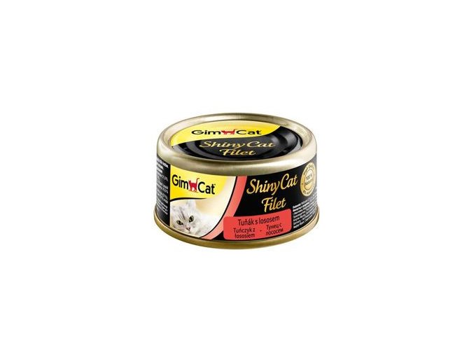 Gimpet kočka konz. ShinyCat filet tuňák s lososem 70g
