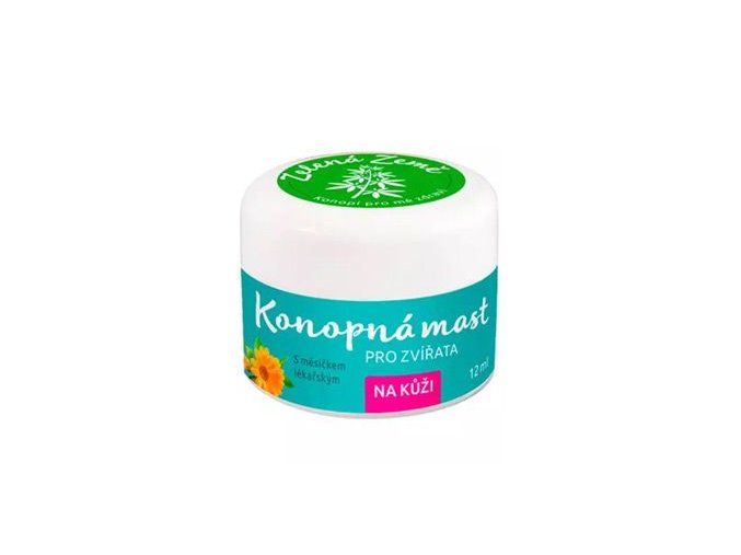 Konopná mast na kůži pro zvířata 12ml