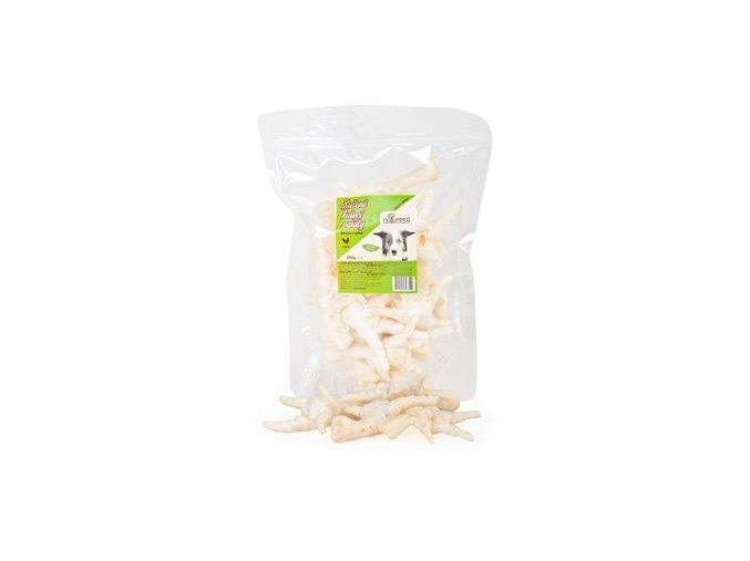 NATURECA pochoutka Kuřecí pařáty sušené kalciové 250g
