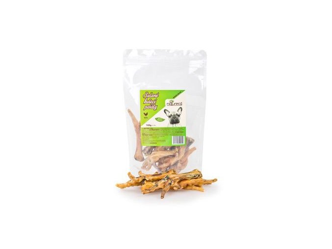 NATURECA pochoutka Kuřecí pařáty sušené 100g