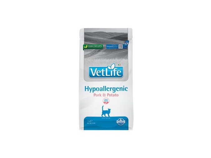 Vet Life Natural CAT Hypo Pork & Potato 1,5kg