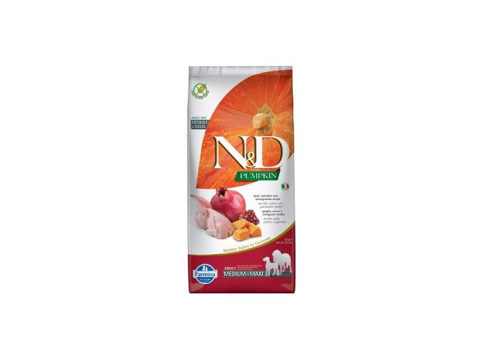 N&D Pumpkin DOG Adult M/L Quail & Pomegranate 12kg