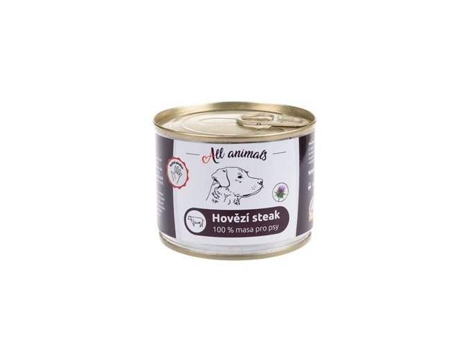 All Animals DOG hovězí steak 200g