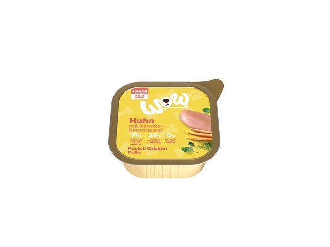WOW Kuřecí s karotkou Junior paštika 150g