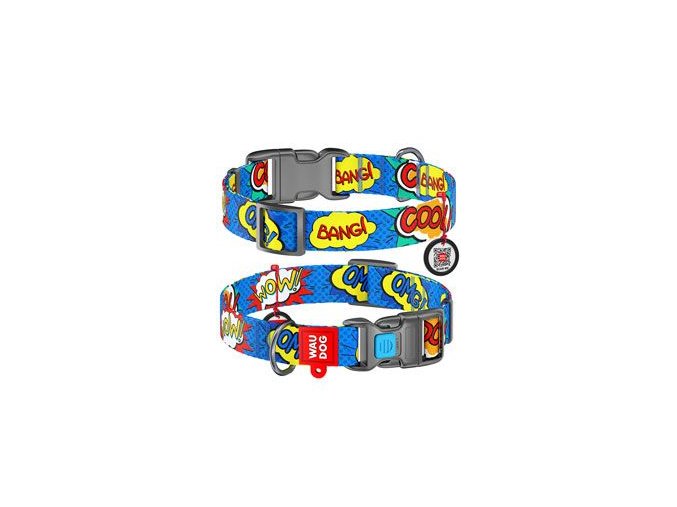Obojek nylon OMG! QR (24-40cm/2cm)