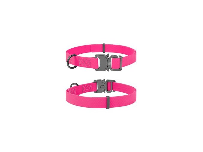 Obojek voděod.Collartex Fastex růž.(24-40cm/2cm)