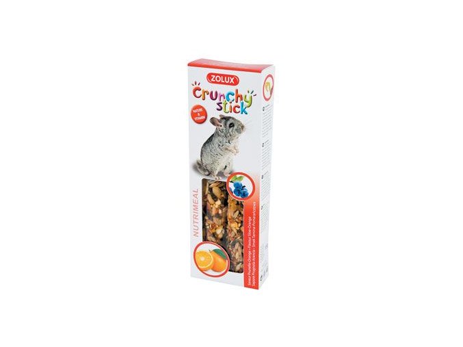Pochoutka CRUNCHY STICK trnka/pom pro činčily Zolux