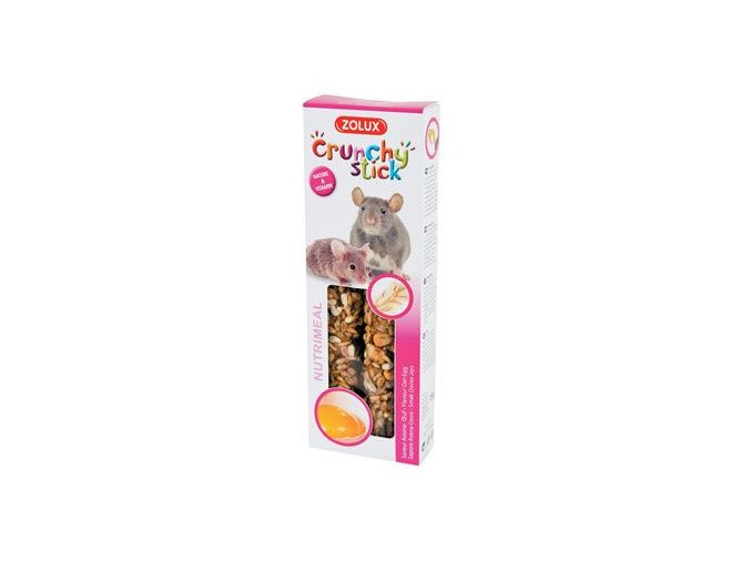 Pochoutka CRUNCHY STICK oves/vejce pro myši Zolux