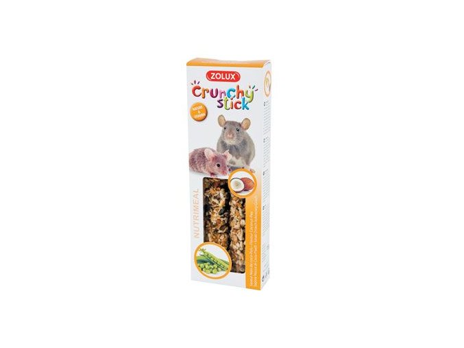 Pochoutka CRUNCHY STICK kokos/hrách pro myši Zolux