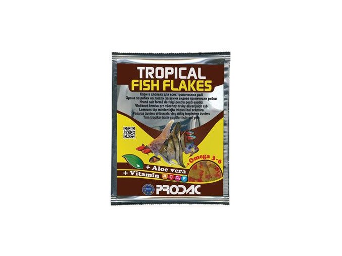 Krmivo pro ryby Prodac Tropical fish Flakes 12g