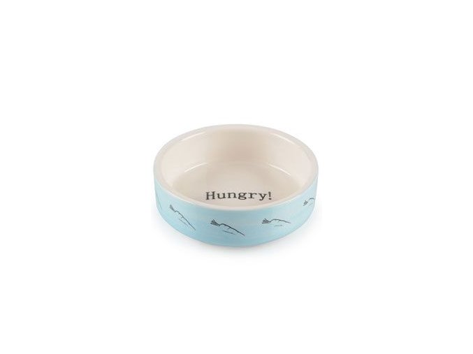 Miska keramická pro hlodavce Hungry! modrá/bílá