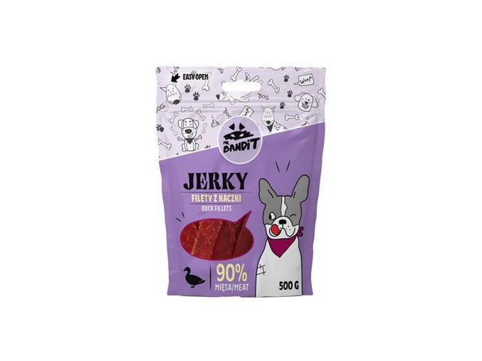 VetExpert Mr.Bandit pochoutka JERKY kachní filety 80g