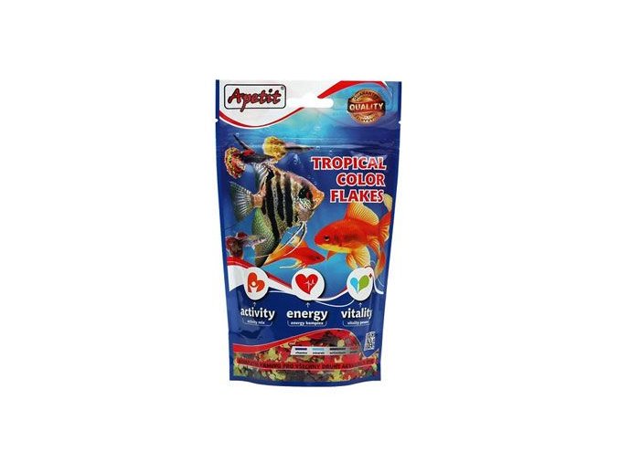 Krmivo pro ryby Apetit tropical color flakes 50g