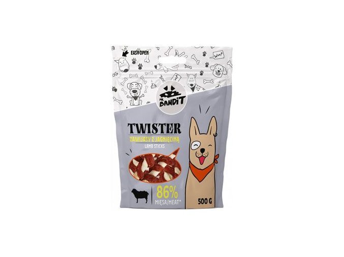 VetExpert Mr.Bandit pochoutka TWISTER jehněčí tyč 500g
