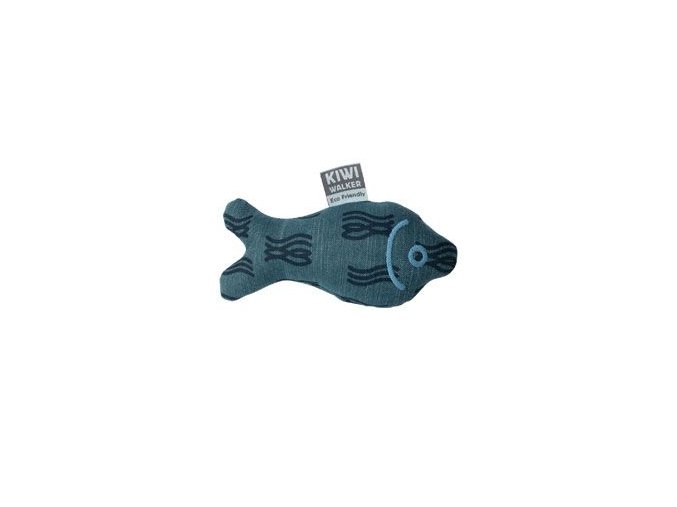 Hračka pes 4Elements Plush Fish modrá Kiwi