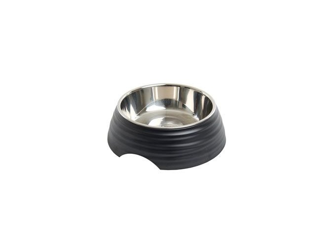 Miska melamin Frosted Ripple Bowl 700ml černá BUSTER