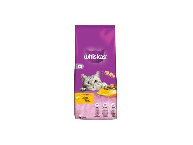 Whiskas Dry s kuřecím masem a játry 14kg