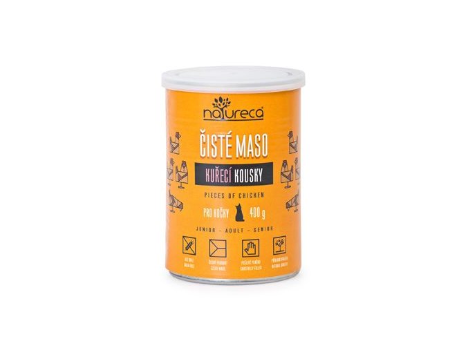 NATURECA konz. kuře kousky pro kočky 400g