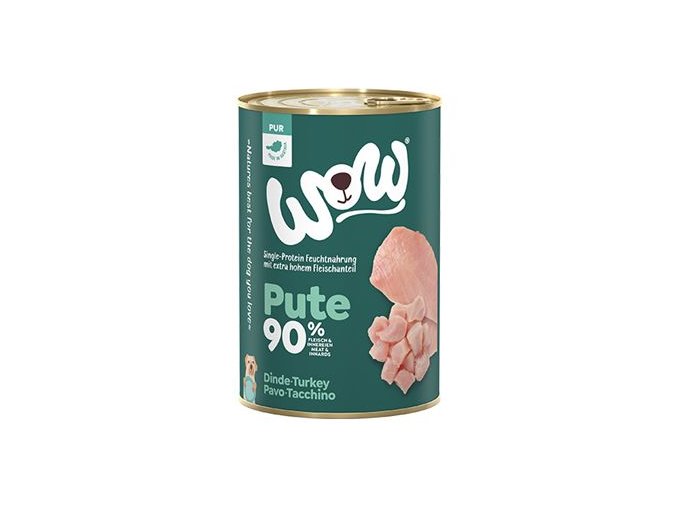 WOW konzerva PUR Krocan monoprotein 400g