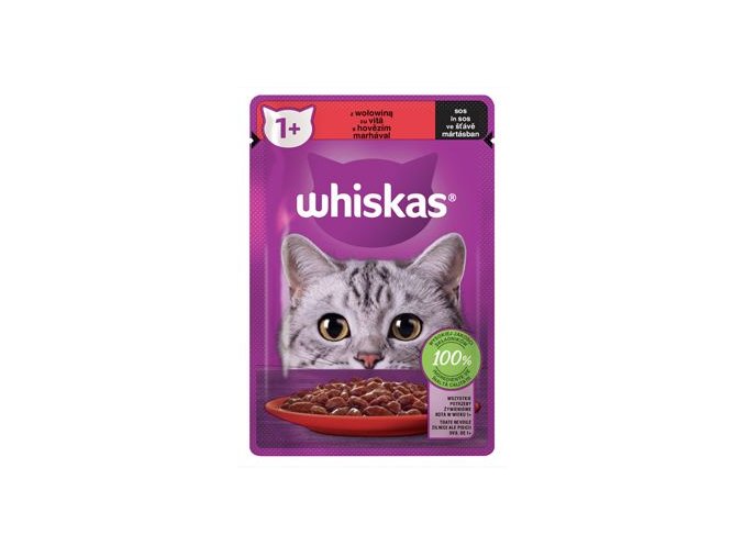 Whiskas kaps. Core hovězí ve šťávě 85g