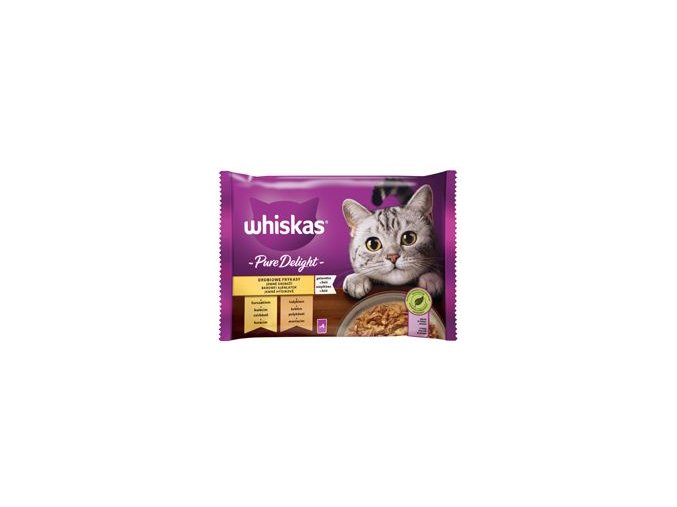 Whiskas kaps. Pure Delight drůbeží v želé 4x85g