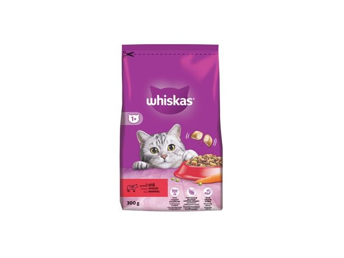 Whiskas Dry s hovězím masem 300g