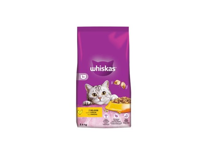 Whiskas Dry s kuřecím masem 3,8kg