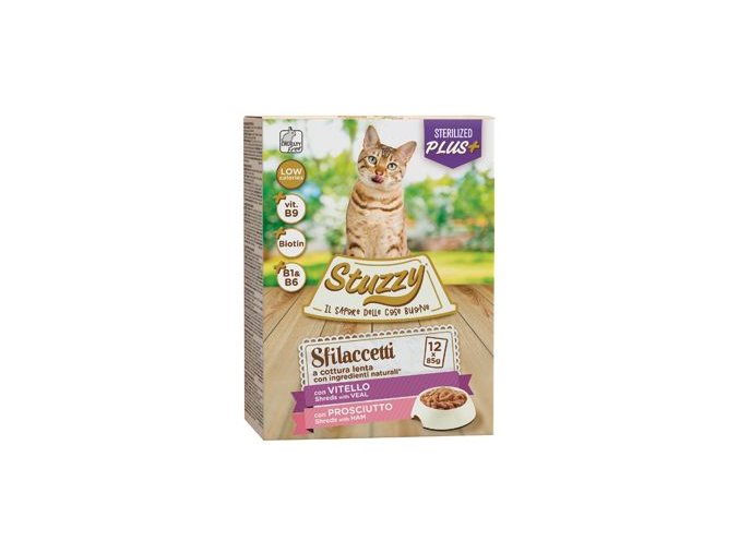 Stuzzy Cat kapsa Adult Sterilised šunka 12x85g