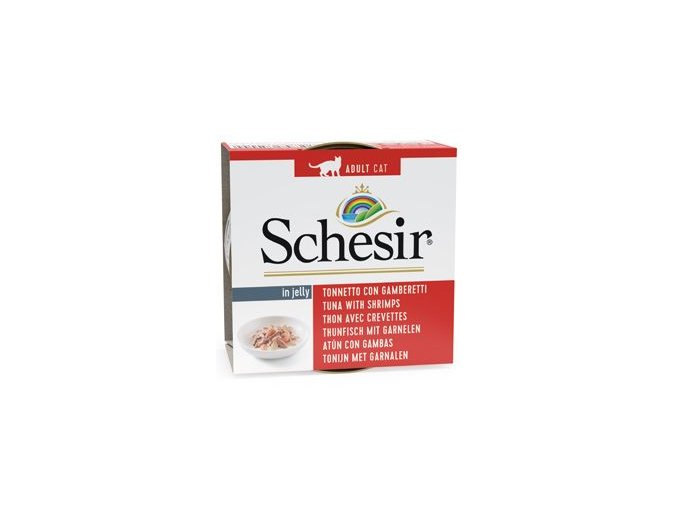 Schesir Cat konz. Adult tuňák/kreveta 85g