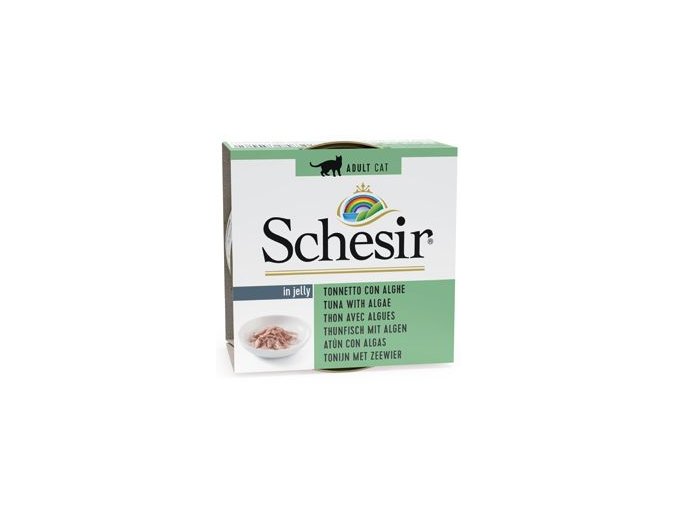 Schesir Cat konz. Adult tuňák/moř.řasy 85g