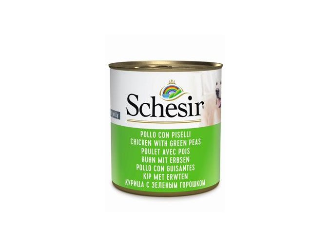 Schesir Dog konz. Adult kuře/hrášek 285g