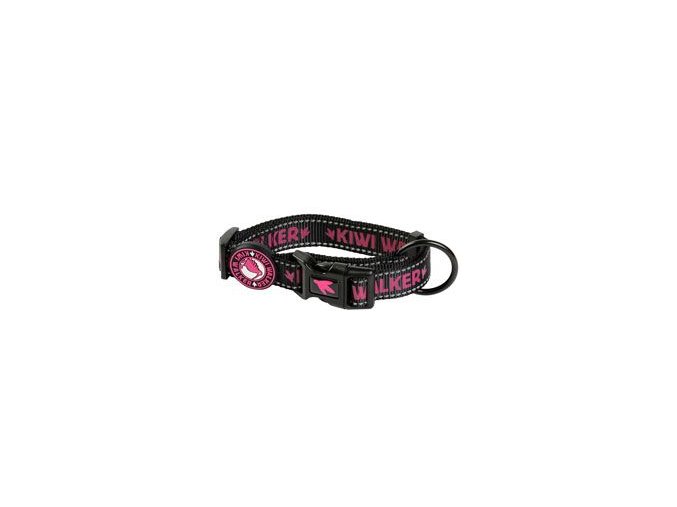 Obojek nylon 52-65/3cm růžová Kiwi