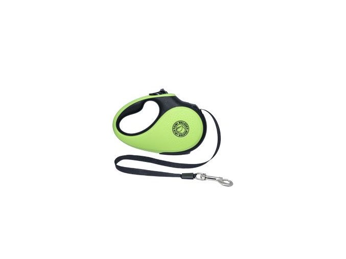 Vodítko samonavíjecí 12kg/3m zeleno/černá Kiwi
