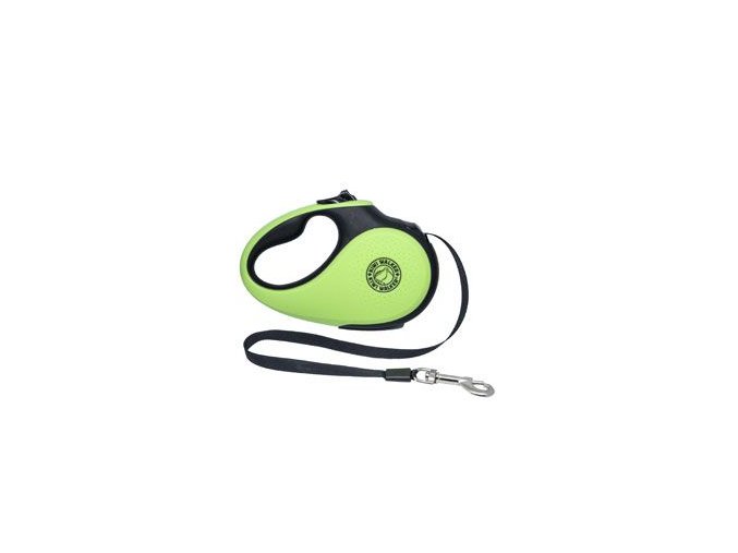 Vodítko samonavíjecí 15kg/5m zeleno/černá Kiwi