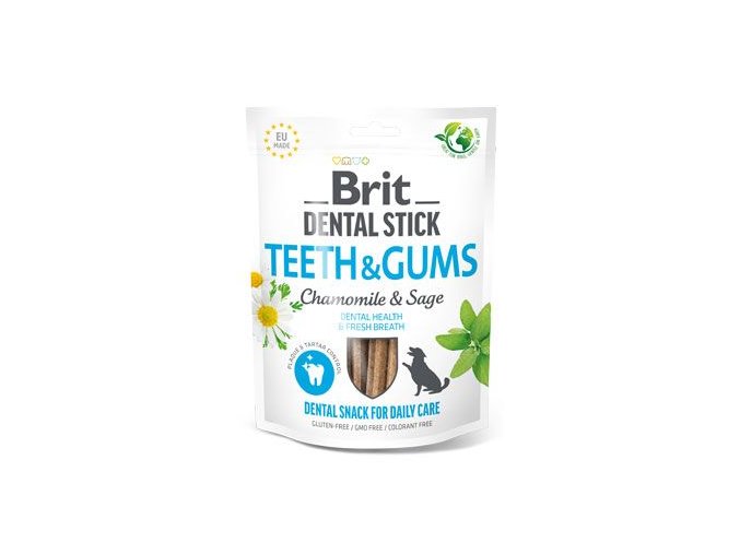 Brit Dog Dental Stick Teeth&Gums Chamomile&Sage 7ks