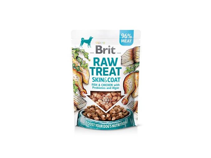 Brit Raw Treat Dog Skin&Coat, Fish&Chicken 40g