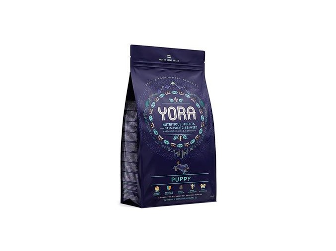 YORA Dog Puppy granule z hmyzu pro štěňata 12kg