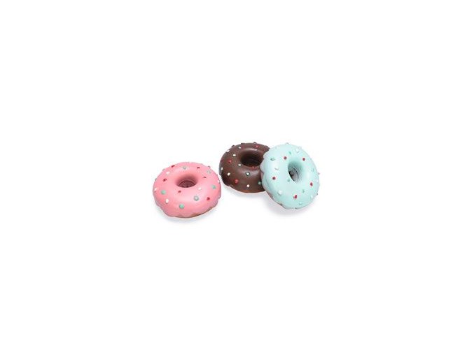 Hračka pes Donut latex 12cm mix barev Karlie