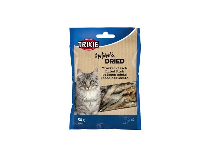 Rybičky sušené pro kočky 5-6cm 50g 1ks TR