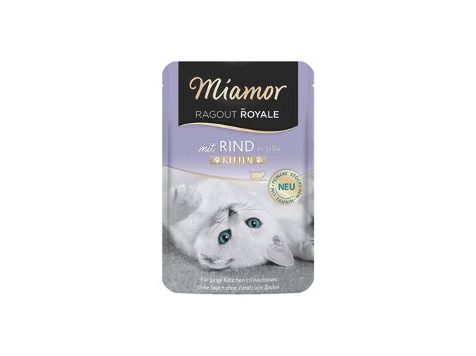 Miamor Cat Ragout Junior kapsa hovězí v želé 100g